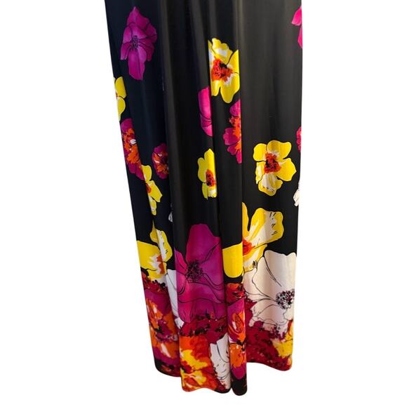 Jones Wear Halter Neck Floral Maxi Dress - Size 8 - Picture 2 of 9